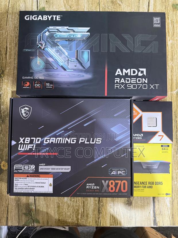 Amd Ryzen 7 9700x ,Rx 9070 Xt 16gb, 64gb Ddr5 Ram