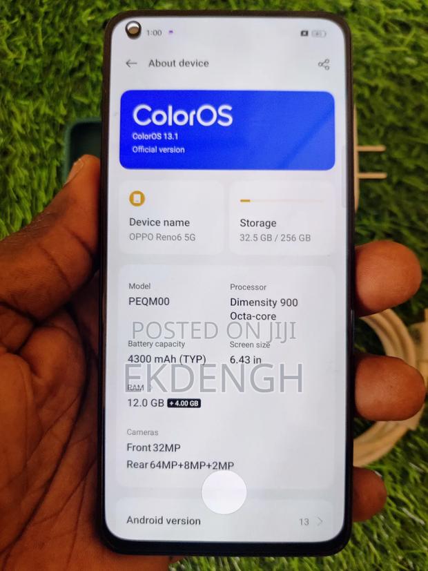Oppo Reno6 5G 256 GB Gray photo 2