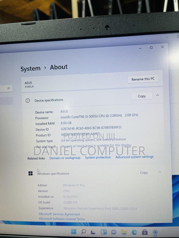 Laptop Asus X540LA 8GB Intel Core i3 SSD 128GB photo 5