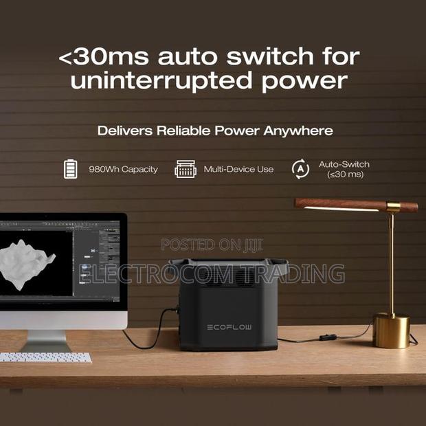 Ecoflow Delta 2 Black (E980), 980wh, 500w, Power Station photo 5