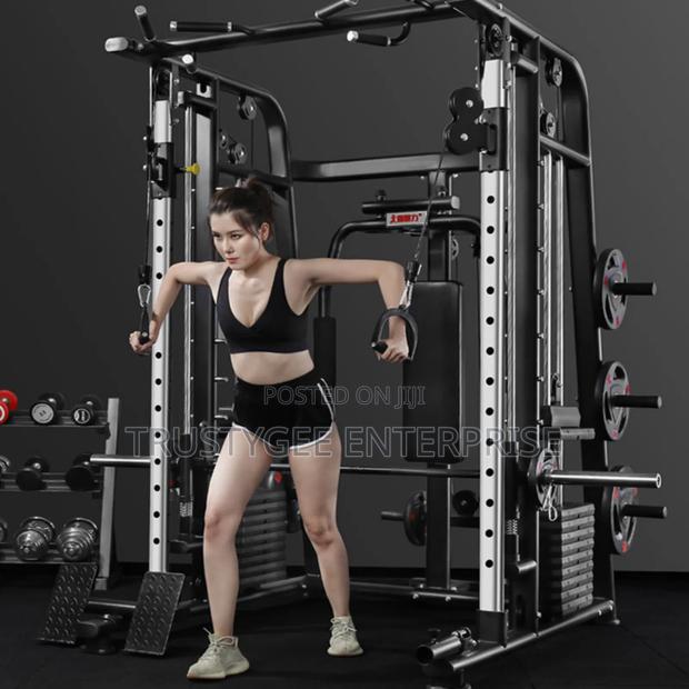 Commercial Smith Machine With 100kg Weight Plates ,Commercial Bench photo 2