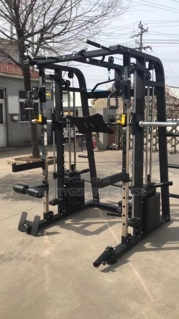 Commercial Smith Machine With 100kg Weight Plates ,Commercial Bench photo 3
