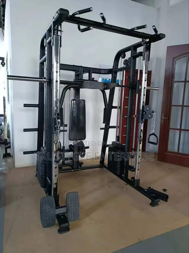 Commercial Smith Machine With 100kg Weight Plates ,Commercial Bench photo 5