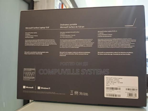 New Microsoft Surface Laptop 32GB Qualcomm Snapdragon X Elite SSD 1T photo 2