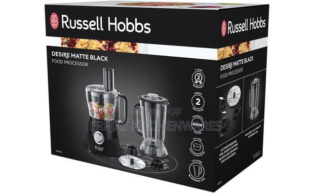 Russell Hobbs Desire Matte Black Food Processor With Blender photo 2