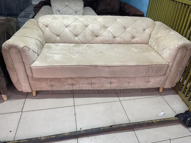 Cream Material 3 in 1 Sofa