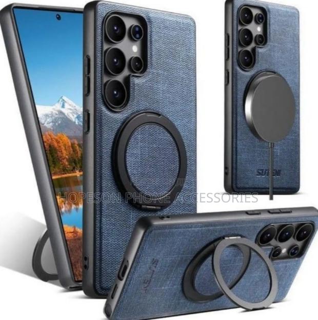Classic Leather Cases With Supporting Ring Stand for Samsung · Photo 4