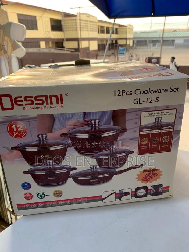 Premium Dessini 12pcs Cookware Set - Limited Stock