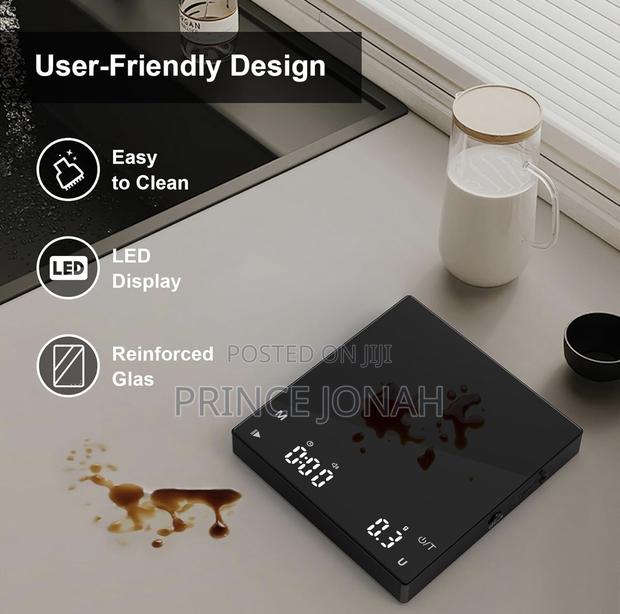 Diyife Rechargeable Mini Coffee Scale With Timer, Diyife 0.1g/2kg photo 6