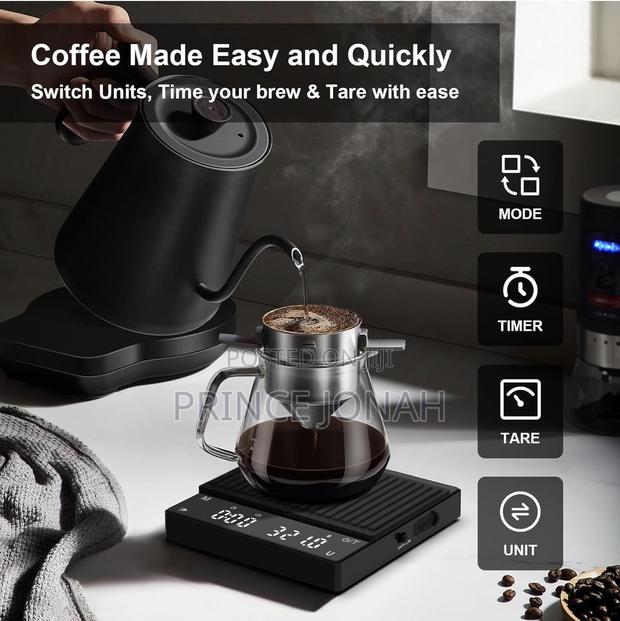 Diyife Rechargeable Mini Coffee Scale With Timer, Diyife 0.1g/2kg photo 5