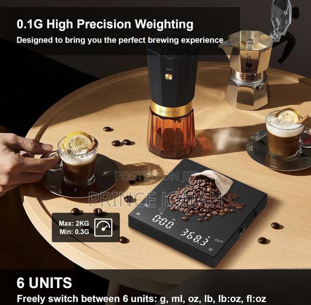Diyife Rechargeable Mini Coffee Scale With Timer, Diyife 0.1g/2kg photo 4