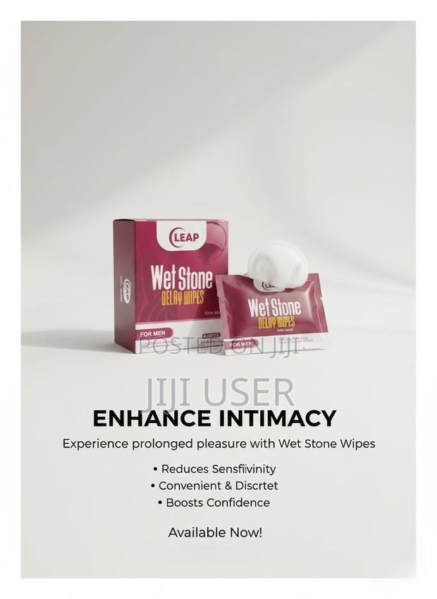 Wet Stone Delay Wipes for Men, Last Up to 2 Hours With Your Partner. · Photo 2