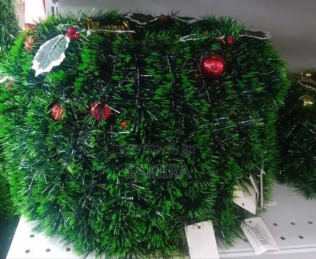 Christmas Decorative Wreath With Ornaments photo 2