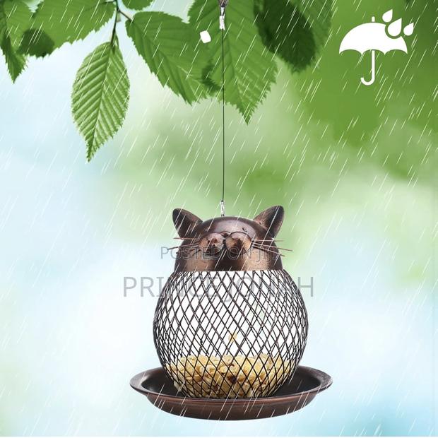 Bird Feeders Hanging Squirrel Proof Hanging Bird Feeder Cat Shape photo 4