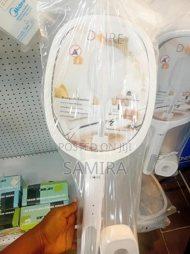 Rechargeable Electric Mosquito Swatter With Uv Lamp
