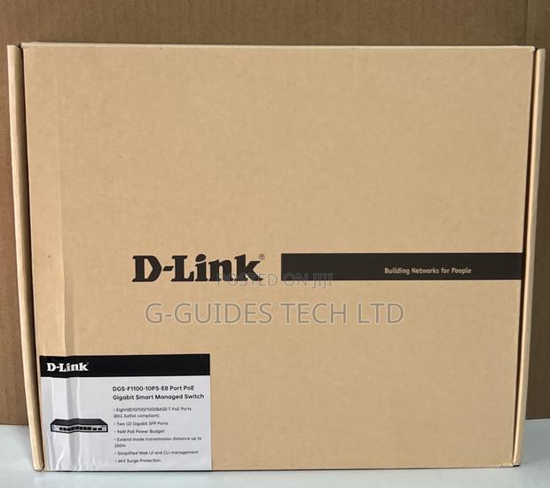 D-Link 8-Port Poe Gigabit Smart Managed Switch DGS-F1100-10ps-E