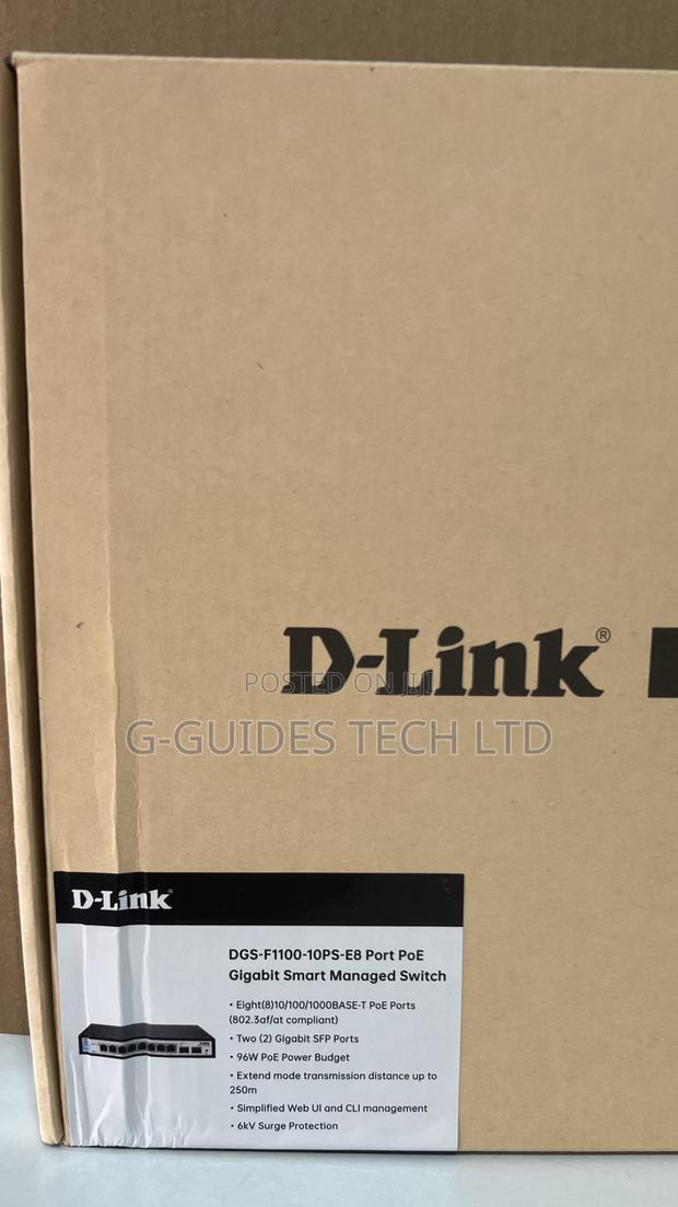 D-Link 8-Port Poe Gigabit Smart Managed Switch DGS-F1100-10ps-E photo 3