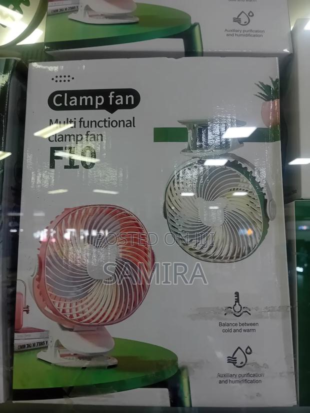 Rechargeable Multifunctional Clamp Fan F10 – 360° Rotation photo 2