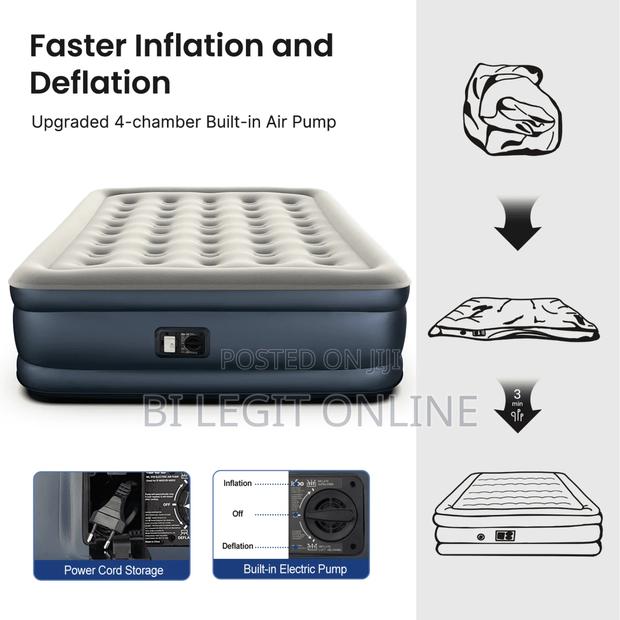 Queen Size Air Bed Mattress With Pump photo 3