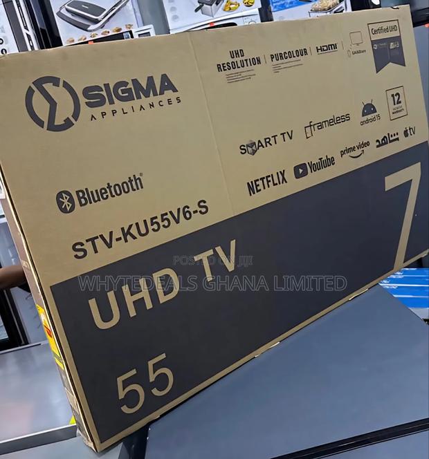 Sigma 55" Smart Android Frameless Led Tv| Bluetooth|Voice-control|2025