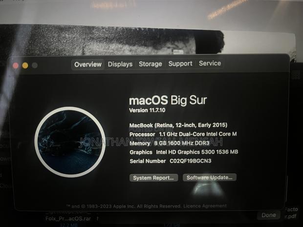 Laptop Apple MacBook 2015 8GB Intel Core M SSD 256GB photo 2