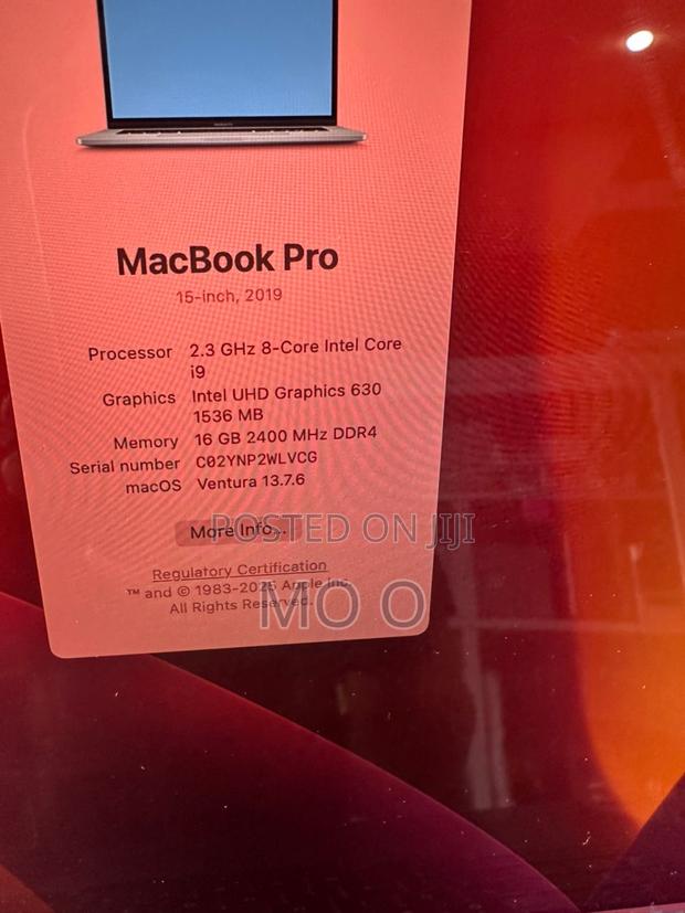Laptop Apple MacBook Pro 2019 16GB Intel Core I9 SSD 512GB photo 5