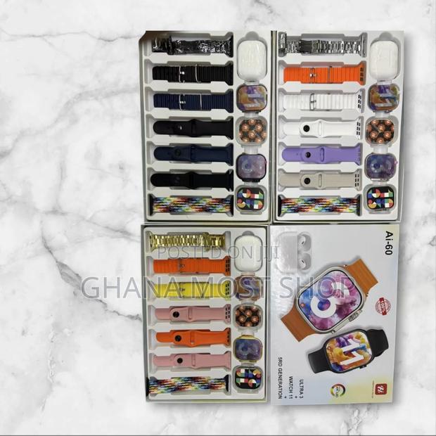 Ai-60 Suit ( 2 Smart Watches + 1 Airpod + 7 Straps) (664642)