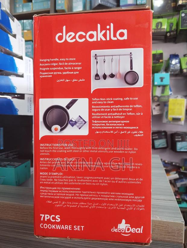 Decakila Nonstick Cookware Set 7pcs photo 2