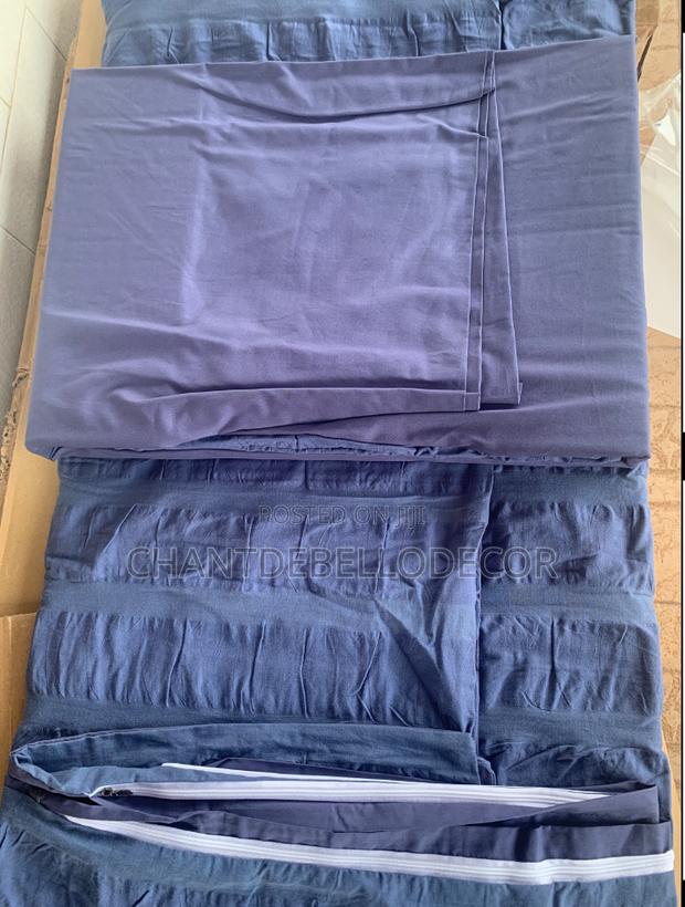 300tc Pure Cotton Seersucker 7-piece King Size Removable Duvet Set photo 4