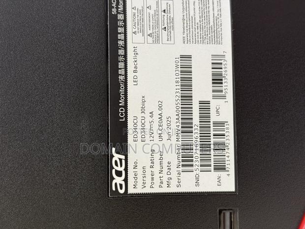 Acer 34 Inches Ultra Wide Gaming Monitor photo 7