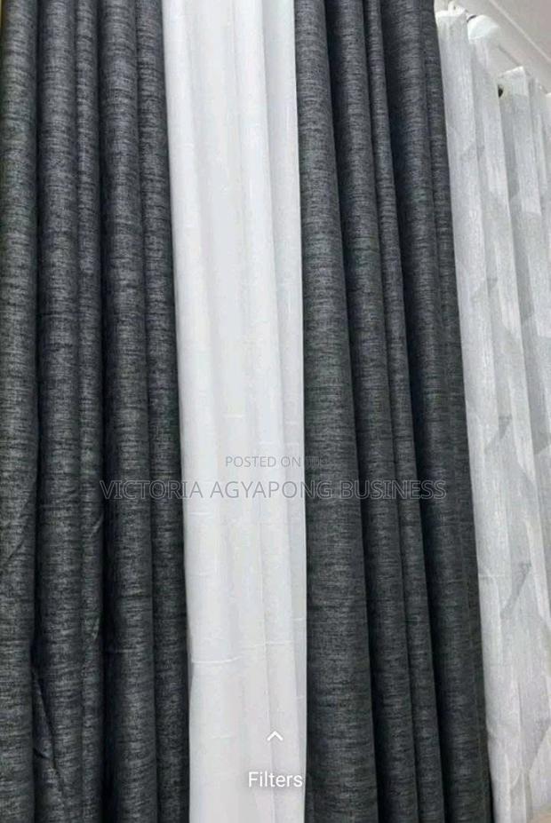 Beautiful Charcoal Grey Sunblock Curtains