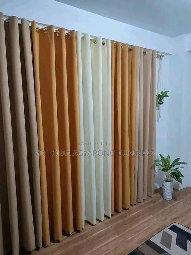 Beautiful Charcoal Grey Sunblock Curtains photo 3