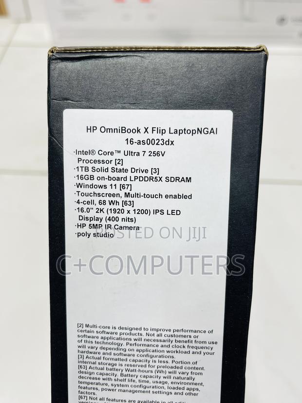 New Laptop HP OmniBook X Flip 16" 16GB Intel Core Ultra 7 SSD 1T