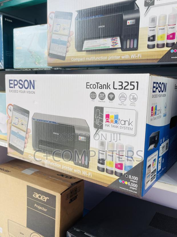 Epson Ecotank L3251 3-in-1 (Print, Scan, Copy) Color Printer photo 2