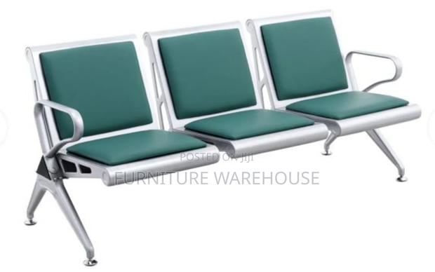 Three in One Waiting/ Reception Chair With Faux Leather · Photo 2