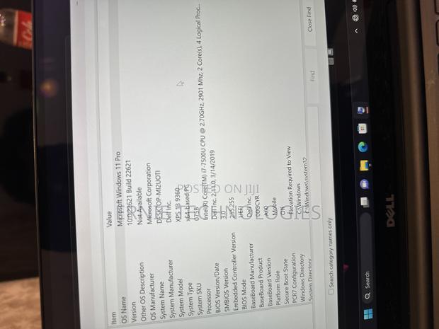 Laptop Dell XPS 13 9360 8GB Intel Core i7 SSD 256GB photo 12