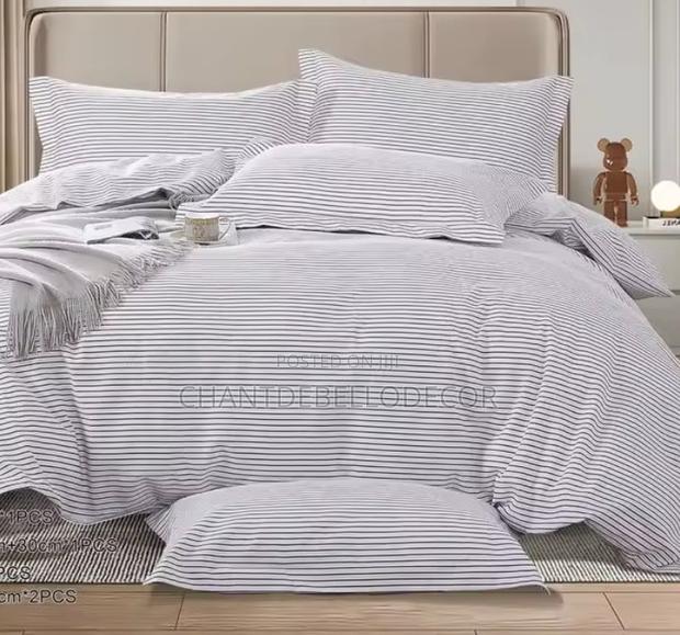 Luxury 300tc Pure Cotton 7-piece Seersucker King Size Duvet Set