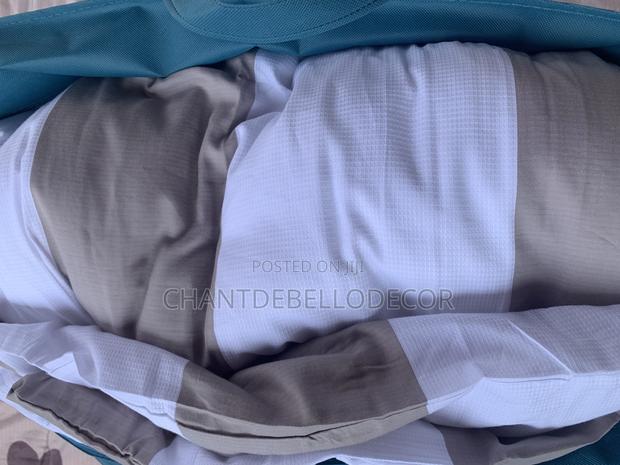7-piece 300tc Pure Cotton Solid & Waffle Design King Size Duvet Set photo 3