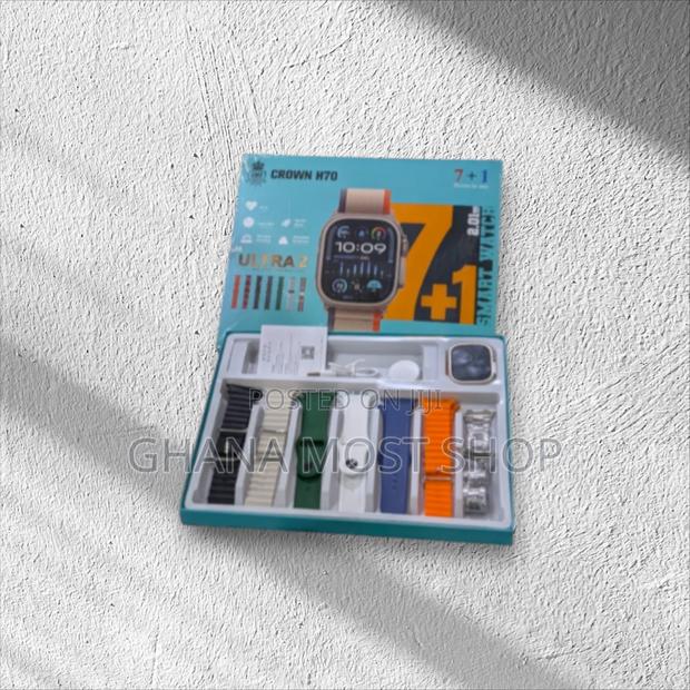 Crown H70 7 +1 Ultra 2 Smart Watch (7 Straps )
