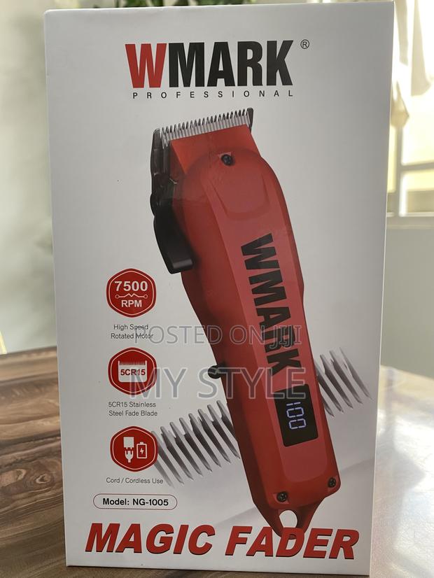 Hair Clipper Wmark Ng-1005 7500 RPM Motor Professional Blade 2000mah