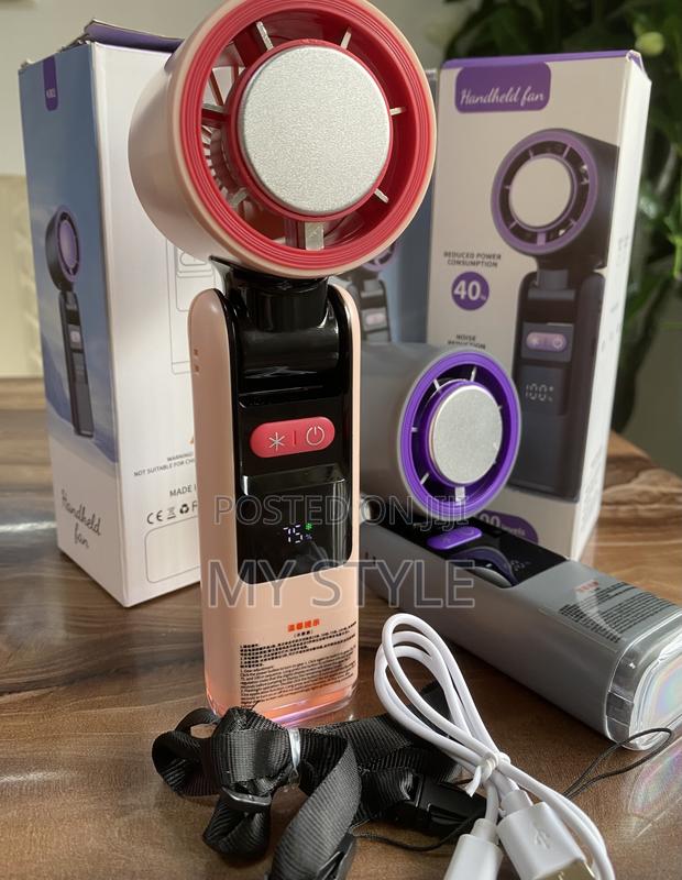 Hand Held Rechargeable Fan Ice Compress Function photo 2