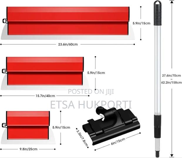 Professional Drywall Skimming Blade Set ( 40/60/80cm in a Box) photo 5