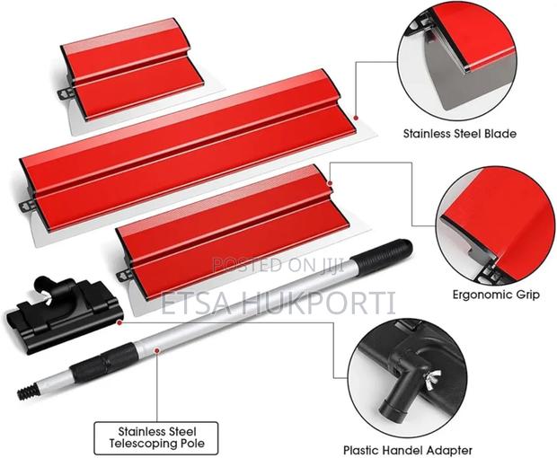 Professional Drywall Skimming Blade Set ( 40/60/80cm in a Box) photo 7