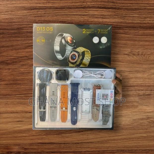 D13-Gs Smart Watch With 2 Smartwatches and 7 Straps(638383) photo 2
