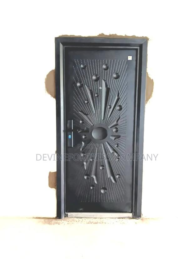 Quality Black Steel Single Door ,Comes in S Oh Double.