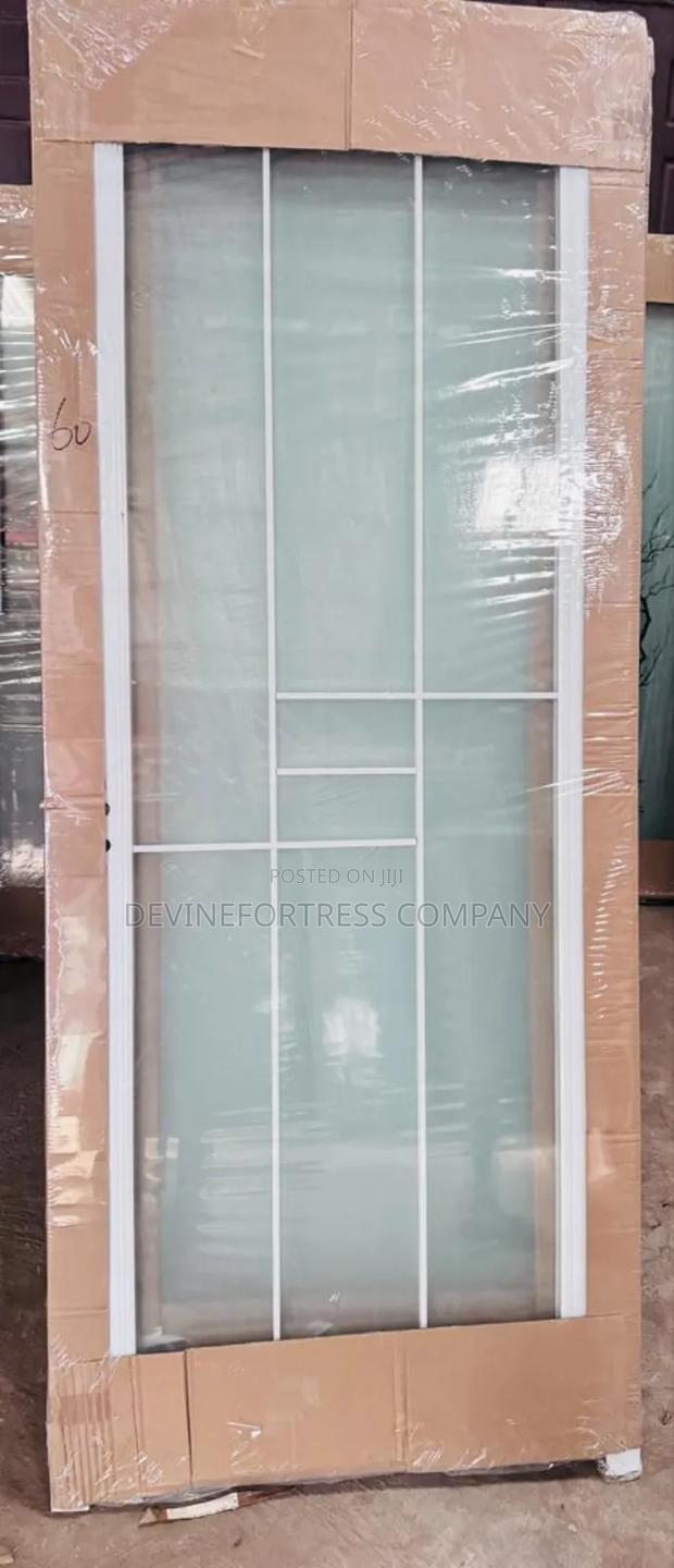Strong and Durable Glass Door for All Buildings,White Color photo 2
