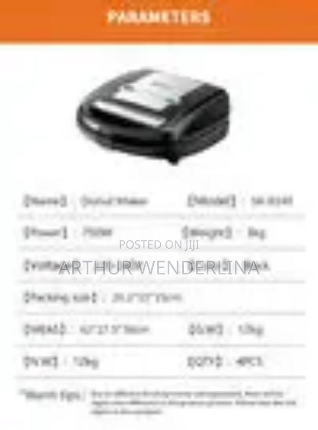 Sokany Sandwich Maker 8 in 1 photo 7