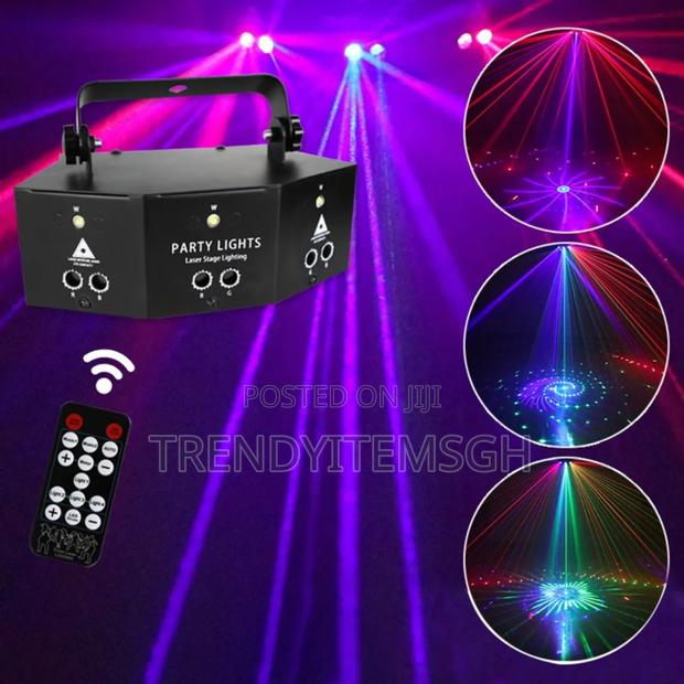 9 Eye Laser Projector Light Strobe Disco Party Light photo 3