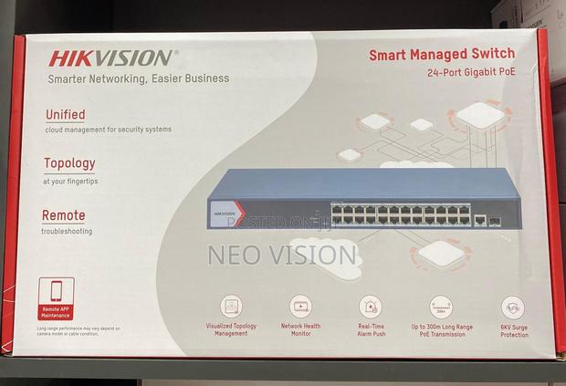 Hikvision 24-Port Managed Poe Switch