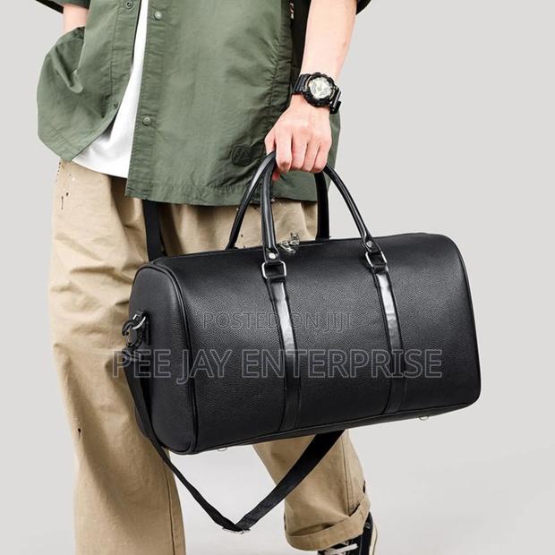 Genuine Leather Travel Weekender Overnight Duffel Bag